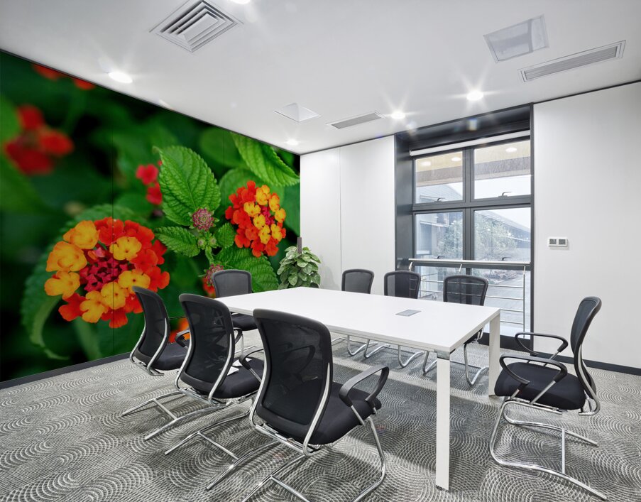 Color that Heals: The Medicinal Heart of Lantana Camara Wall Printing