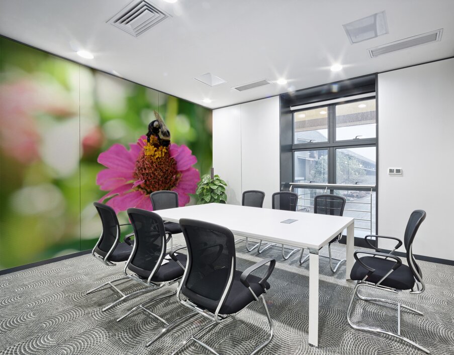 Petals and Purpose: An Ode to Quiet Industry Wall Printing