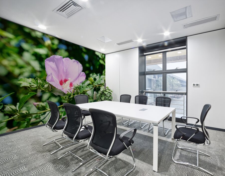 A Hibiscus Glimpse into Nature’s Heartbeat Wall Printing