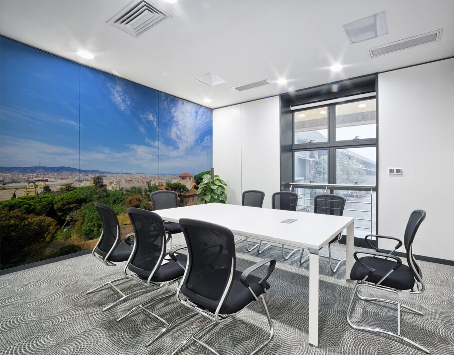 Skylines and Stories: Barcelona Hilltop View Wall Printing