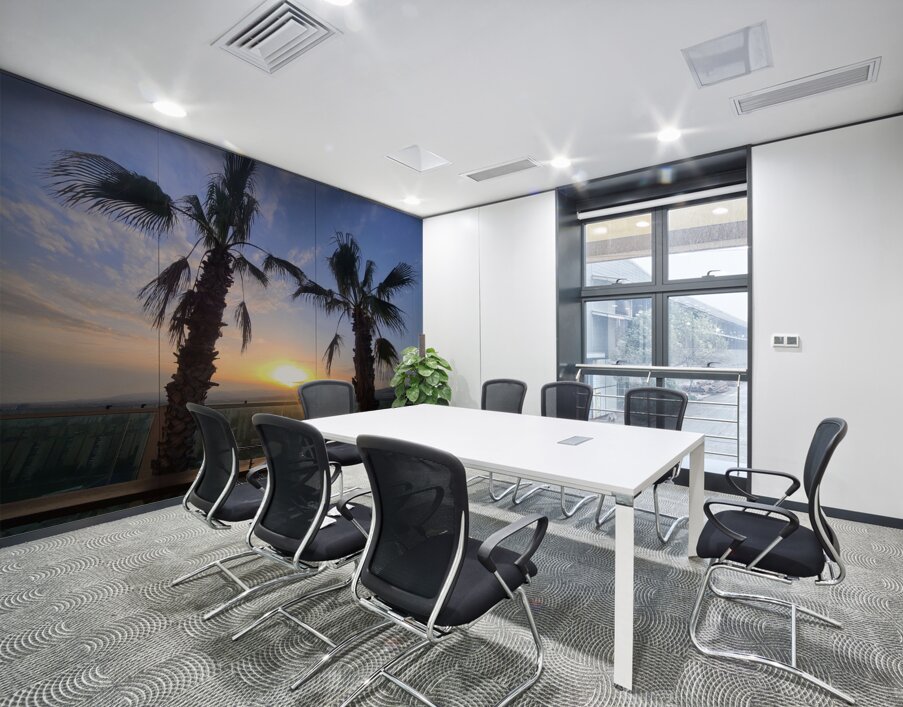Palms Over the Skyline Wall Printing