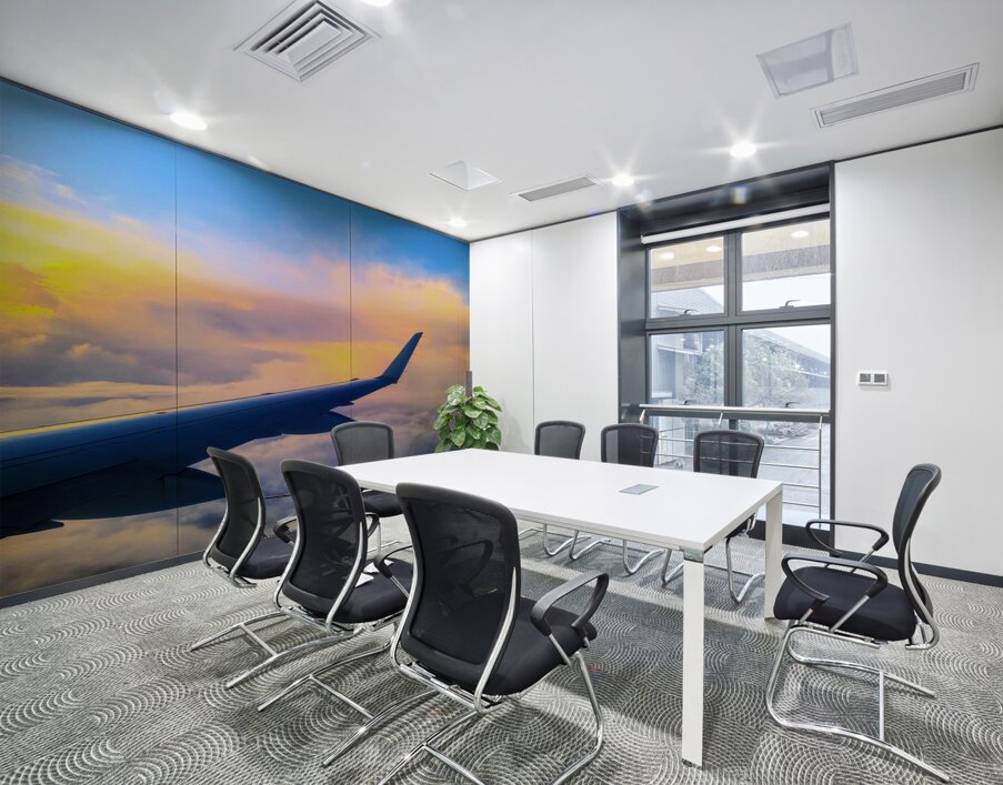 Above the Clouds: Flying into the Sunrise Wall Printing