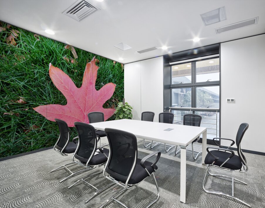 Leaf Me on the Grass Wall Printing