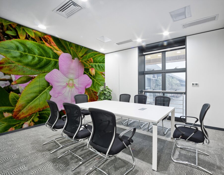 Impatiens: Soliloquy in Pink Wall Printing