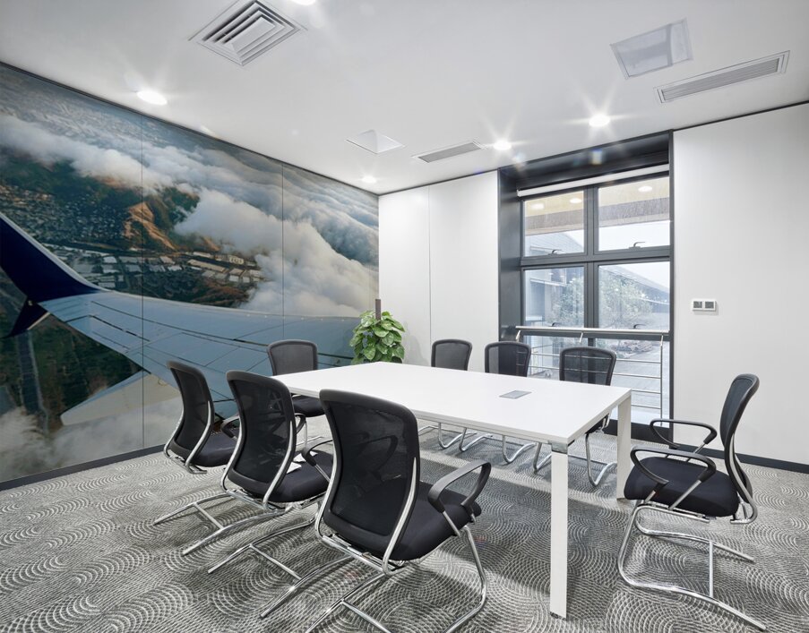 Cruise Altitude: Bay Area Geometry Wall Printing