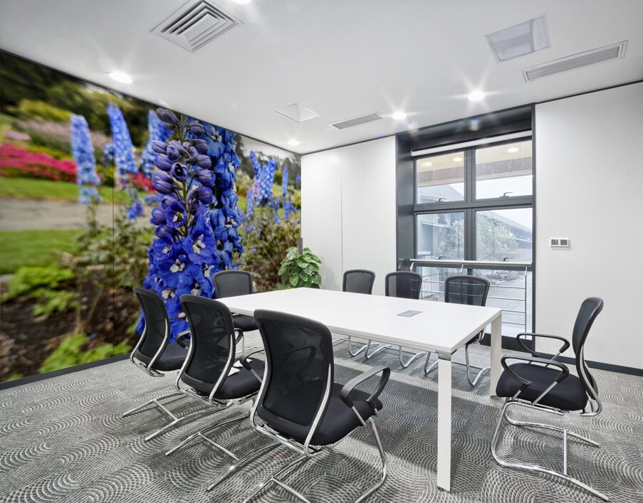 Larkspur: Midnight Choir of the Garden Realm Wall Printing