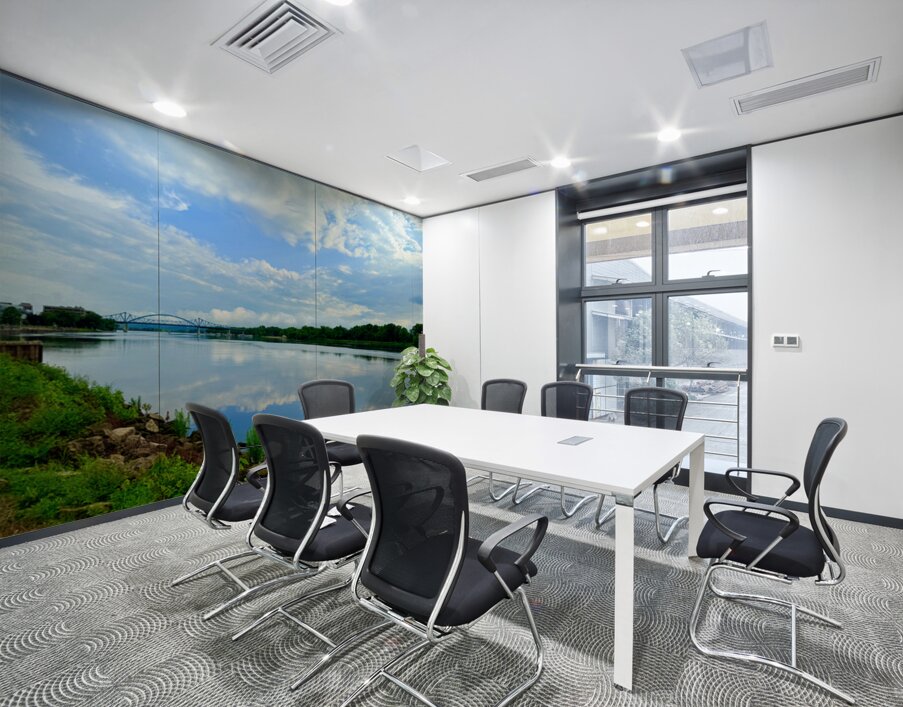 Whispers Between the Sky and Stream Wall Printing