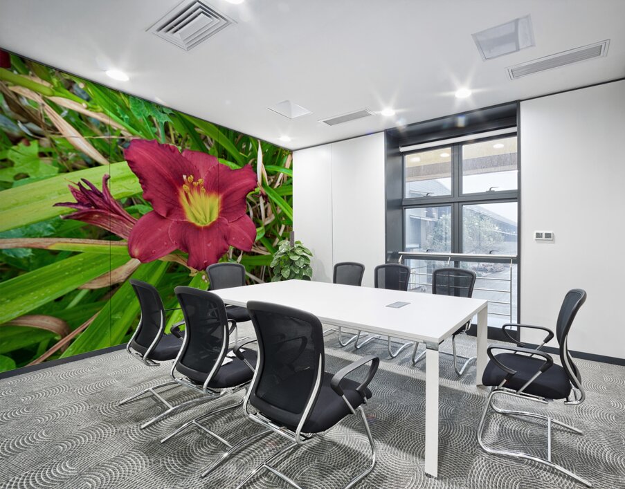 Crimson Flare Wall Printing