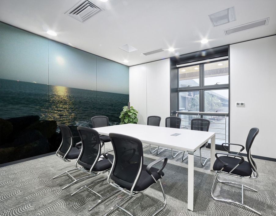 Reflections of the Moon at Poolbeg 2 Wall Printing