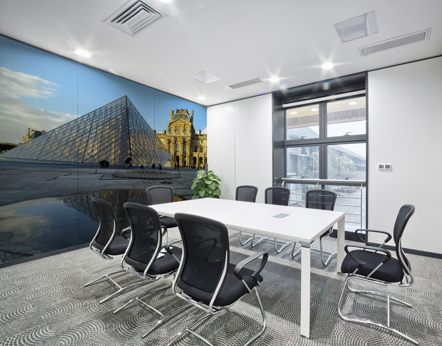 I Louvre Reflections Wall Printing