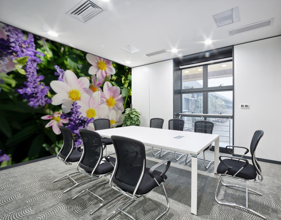 Blushing Petals 2B Wall Printing