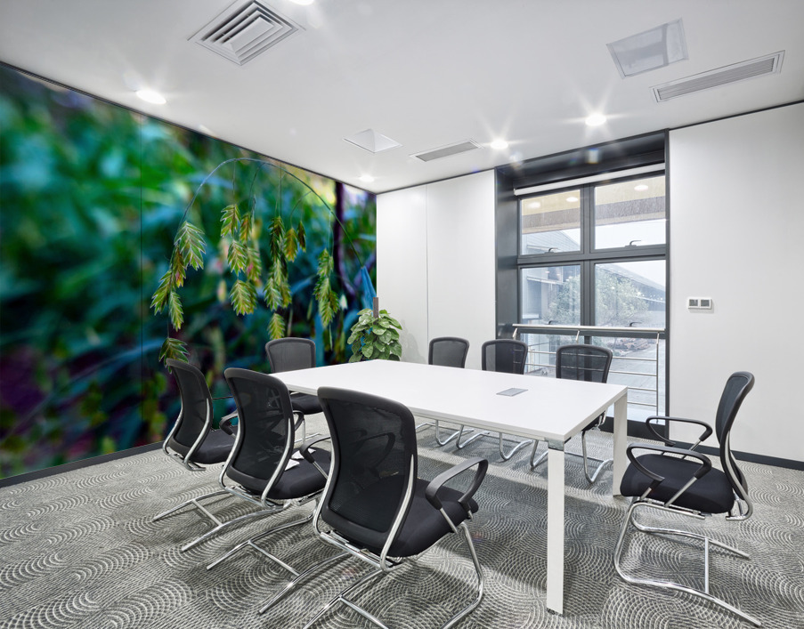 Silent Green Wind Chimes 2 Wall Printing