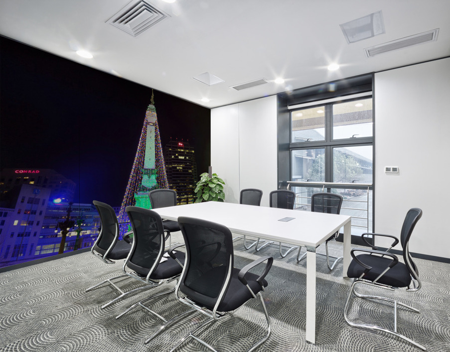 Christmas Tree Lights Wall Printing