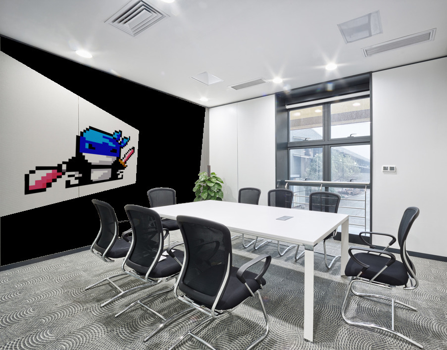 Baby Shark Ninja Shifu  Wall Printing