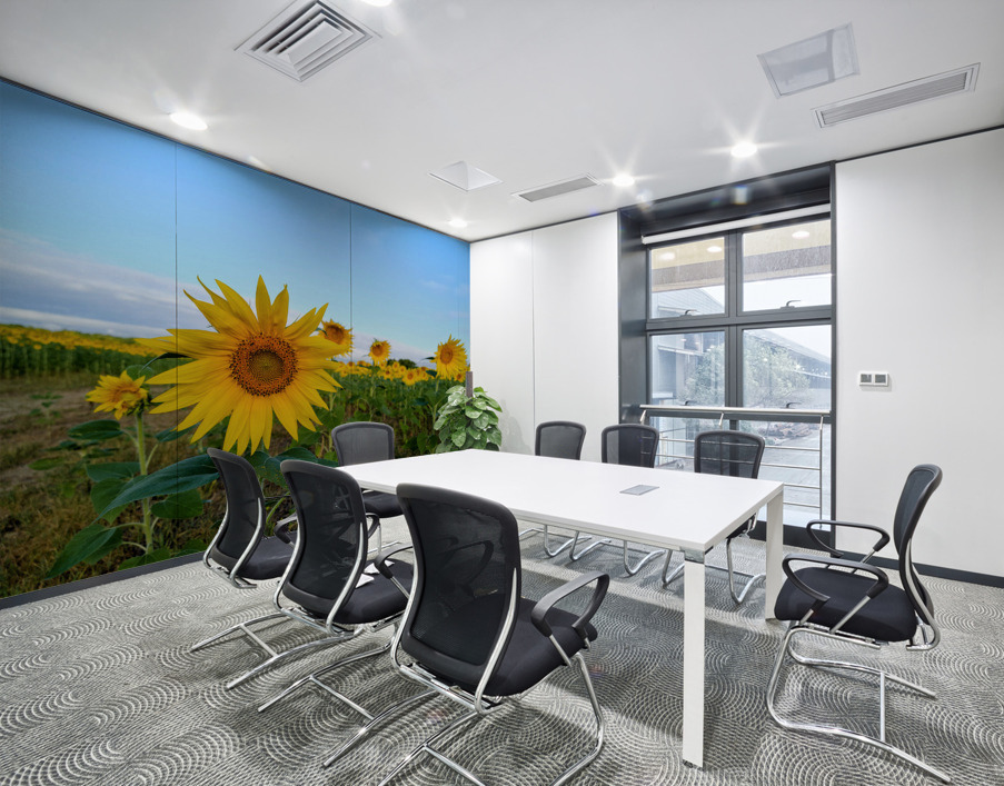 First Light Flower Wall Printing