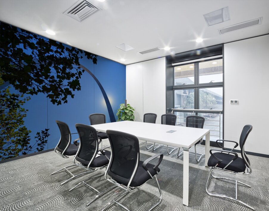 Man Meets Nature in the Sky  Wall Printing