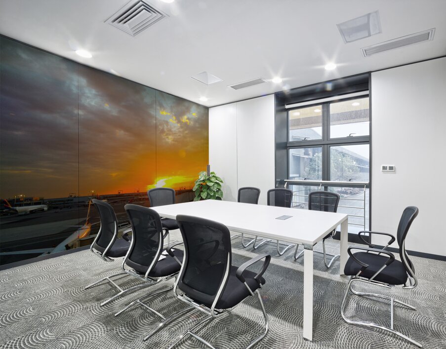  Runway Sunset Wall Printing