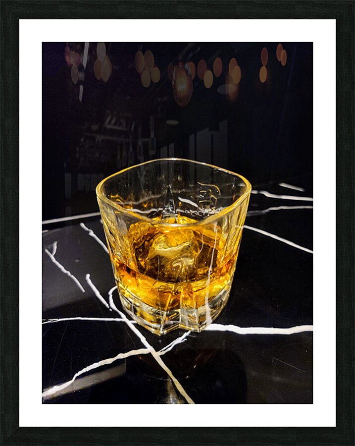 Aged Gold in a Crystal Cage Picture Frame print