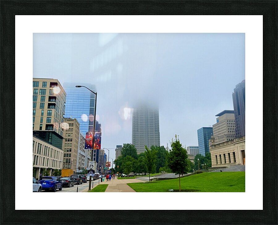 Fogbound Skyline Stroll Picture Frame print