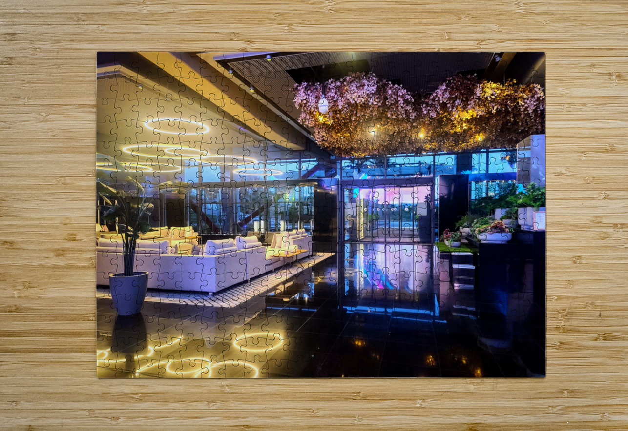 Neon Eden: Sanctuary of Modern Elegance Click4Pix Puzzle printing