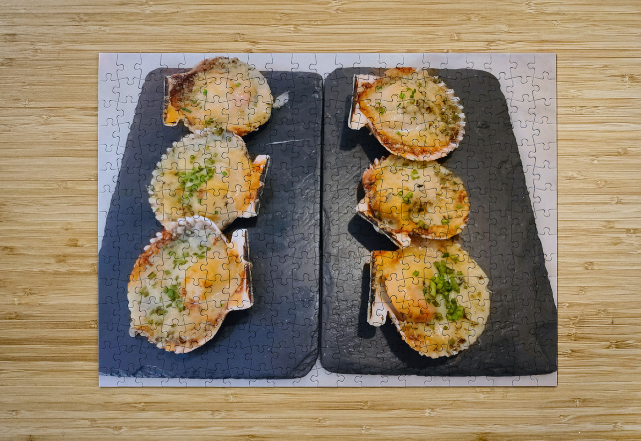 Coastal Ember and the Warm Glow of a Perfectly Baked Shell Click4Pix Puzzle printing