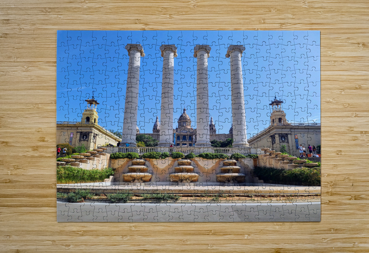 Vertical Dreams: Barcelona’s Guardians of History Click4Pix Puzzle printing