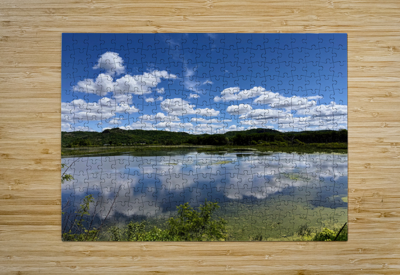Cloud Watching by the Lake Click4Pix Puzzle printing