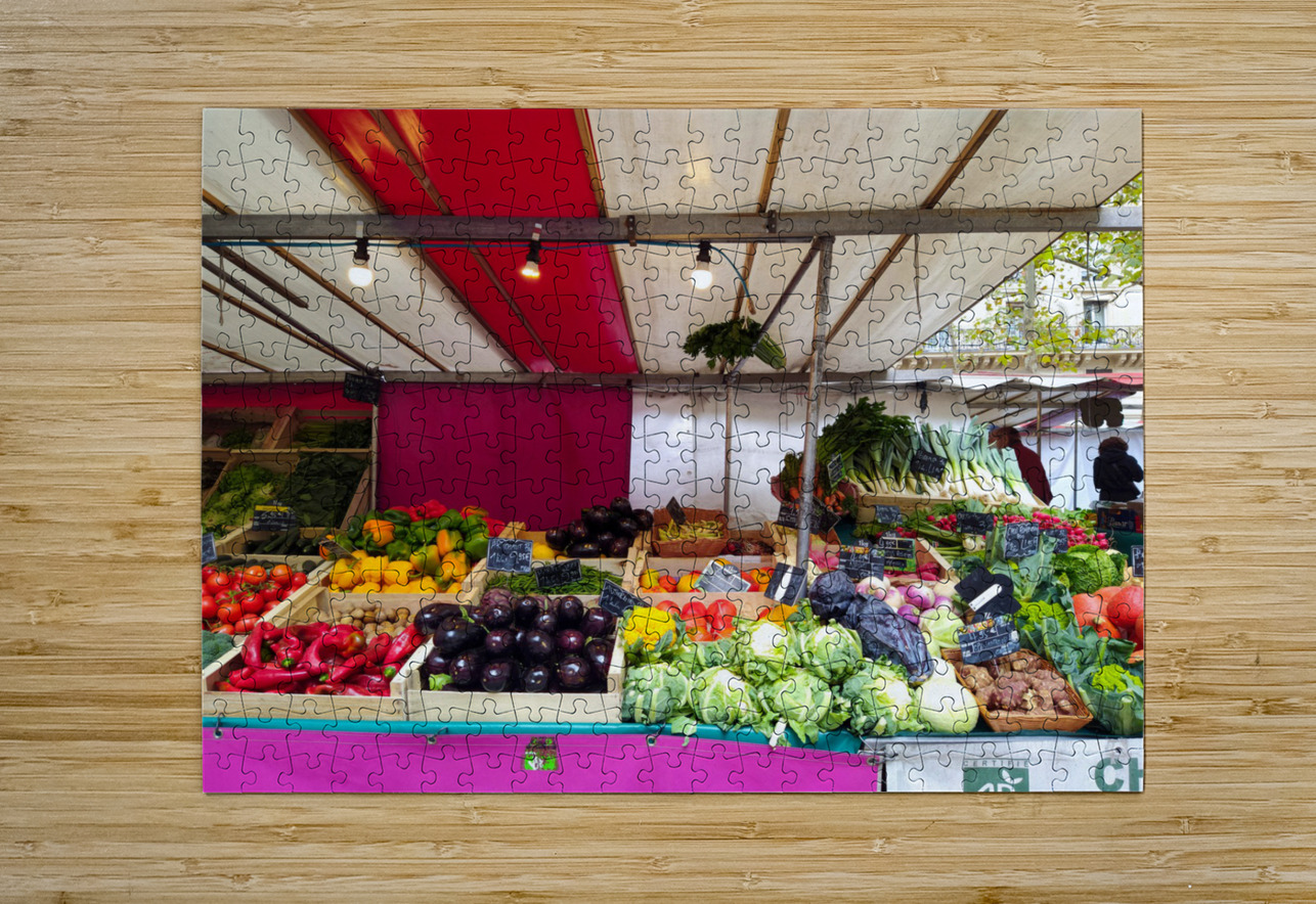 Farmers Market -- Vegetables Click4Pix Puzzle printing