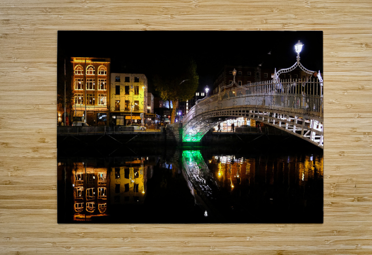Dublin Dreams along River Quay 1B Click4Pix Puzzle printing