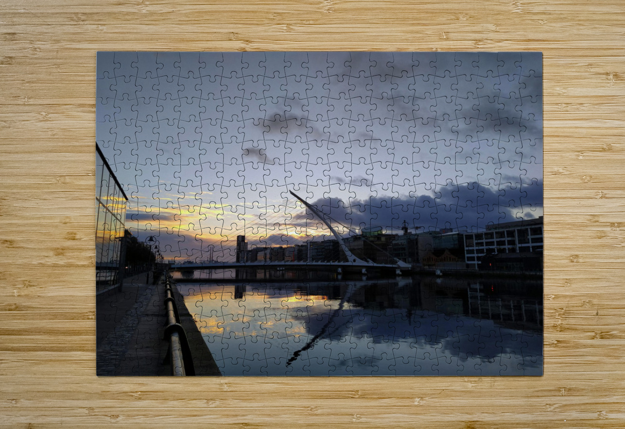 Calm Along River Quay 1B Click4Pix Puzzle printing