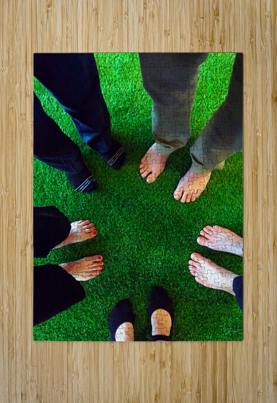 Fancy Feet Team Huddle  Click4Pix Puzzle printing