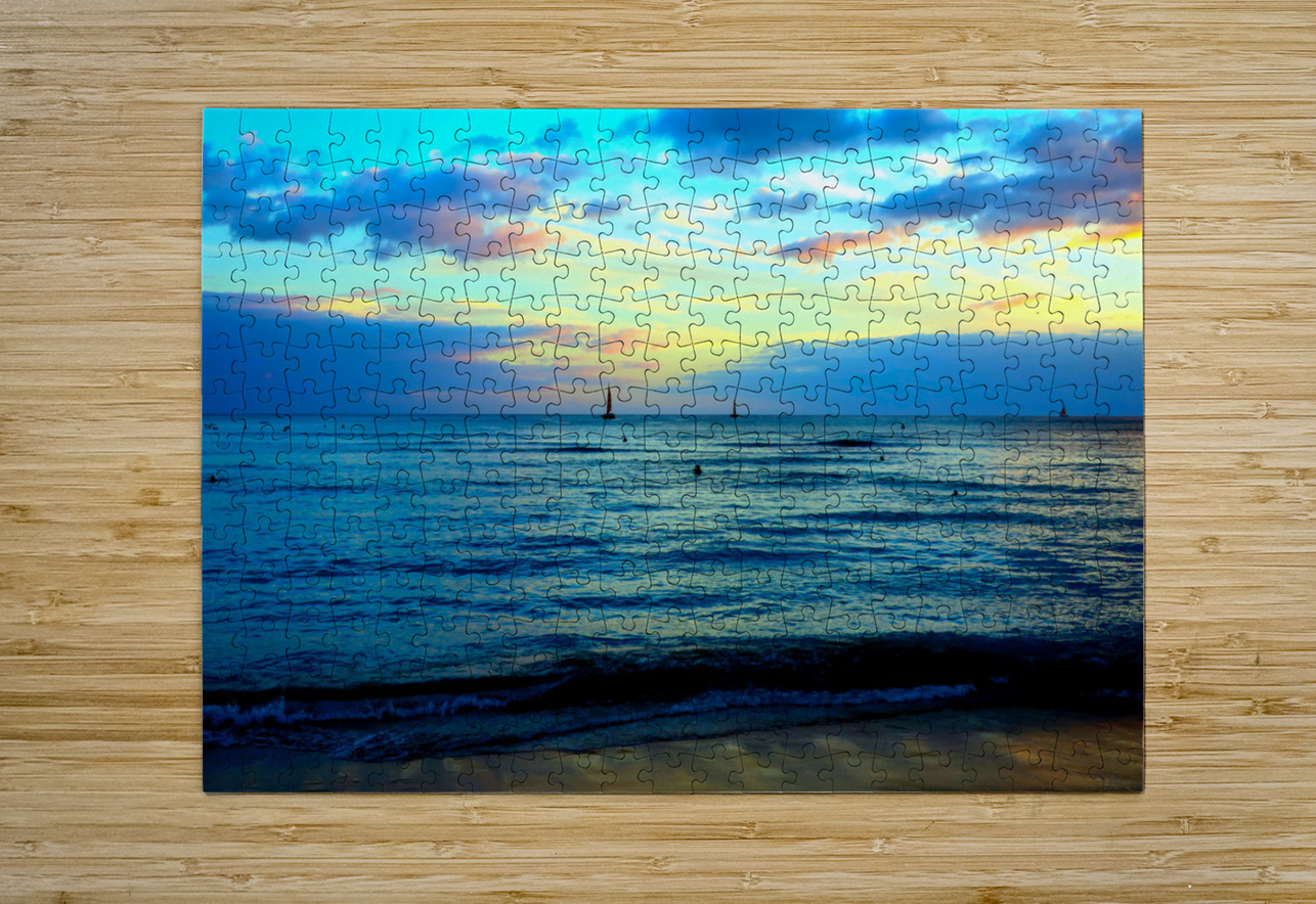 Hawaii Sunset 5 Click4Pix Puzzle printing