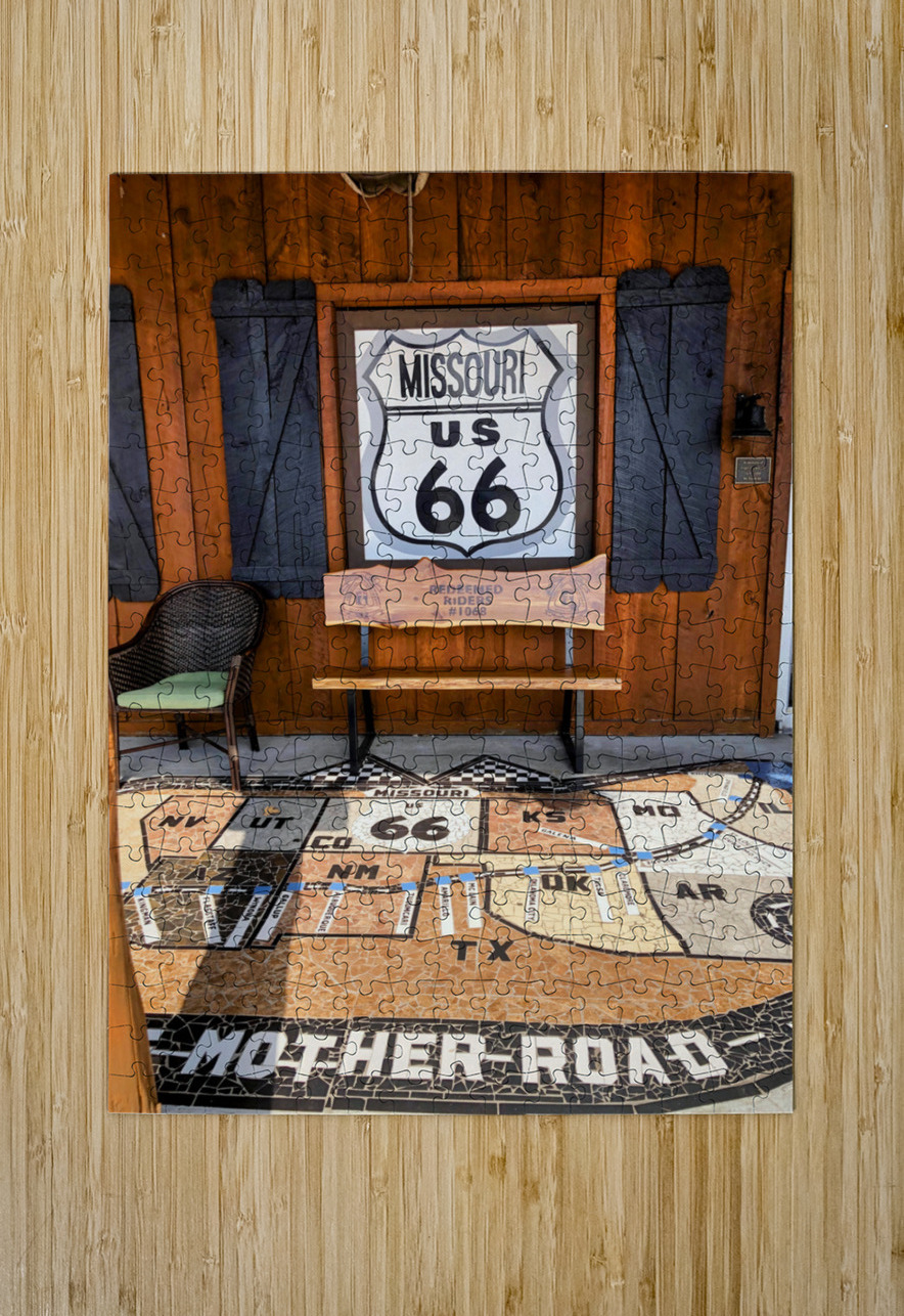 Mosaic Tribute to Route 66 Click4Pix Puzzle printing