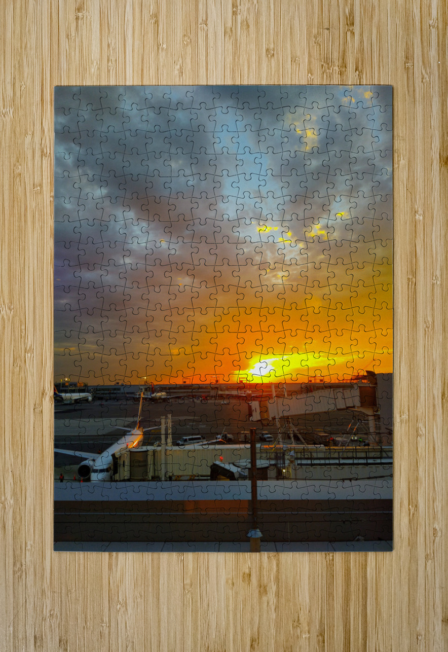  Runway Sunset Click4Pix Puzzle printing