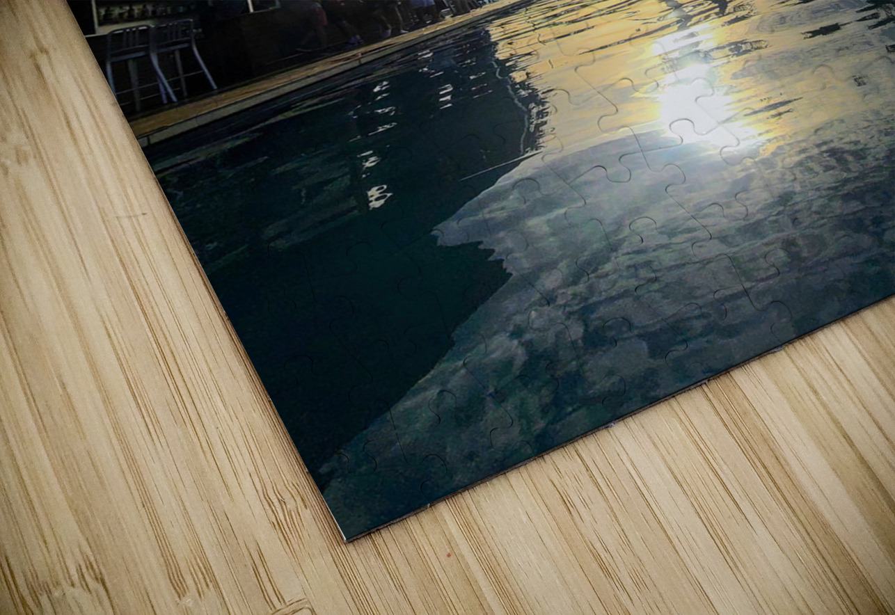 Paradise Reflected: A Sunset Dream Click4Pix Puzzle